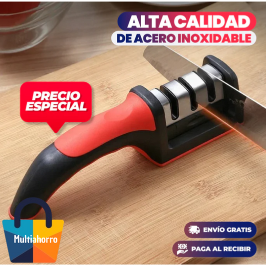 Afilador De Cuchillos PROFESIONAL🔪 3 en 1