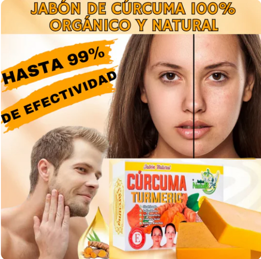 JABÓN DE CÚRCUMA 100% NATURAL